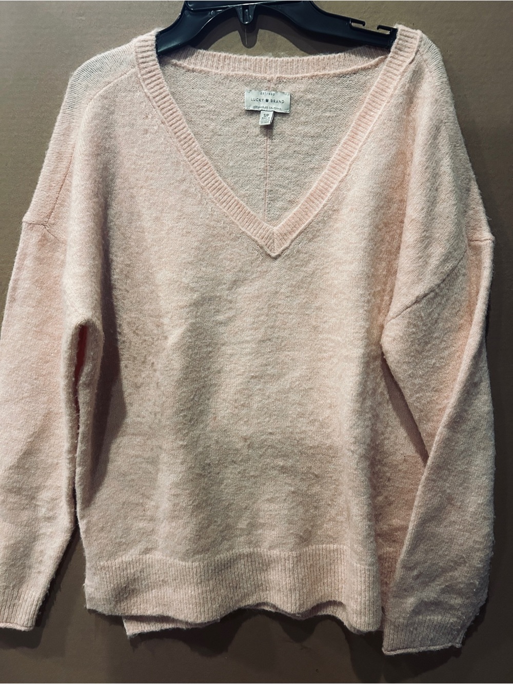Lucky Brand Soft Blush V-Neck Pullover Sweater